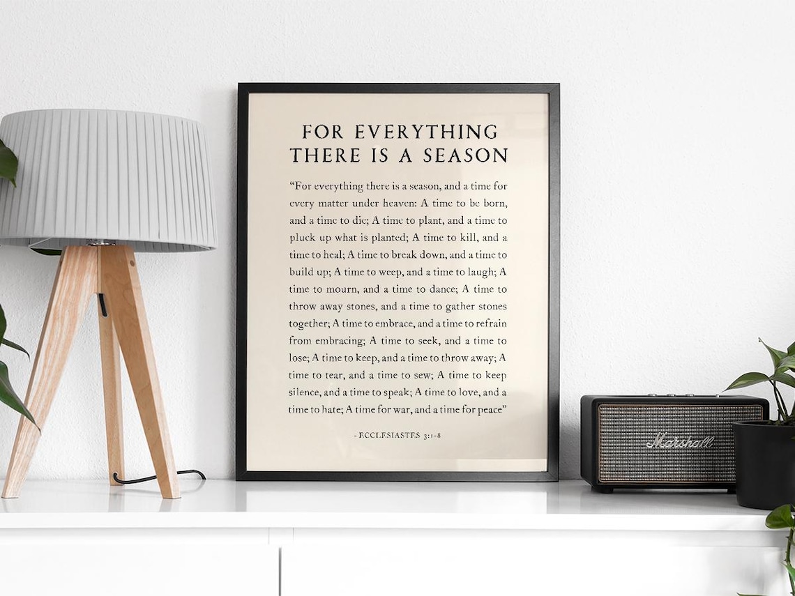 For Everything There Is a Season, Bible Verse - Image 2