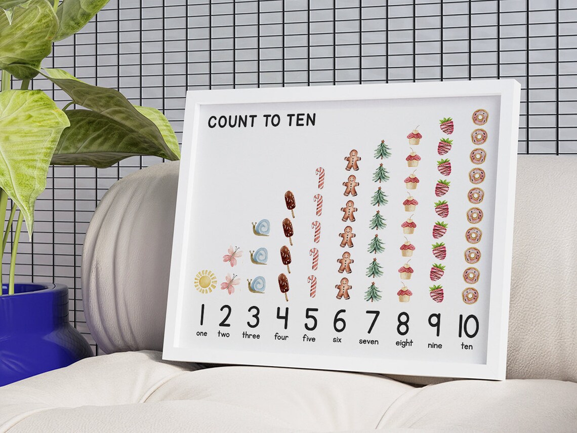 Count Numbers 1 To 20, Montessori Kids Classroom - Image 3