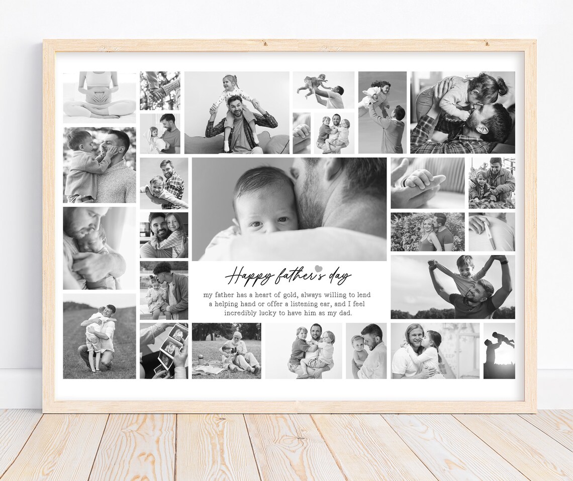 Photo Collage Memorial - Personalized Poster