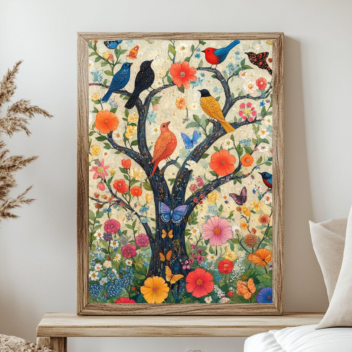 Whimsical Garden, Cottagecore Botanical Art Print