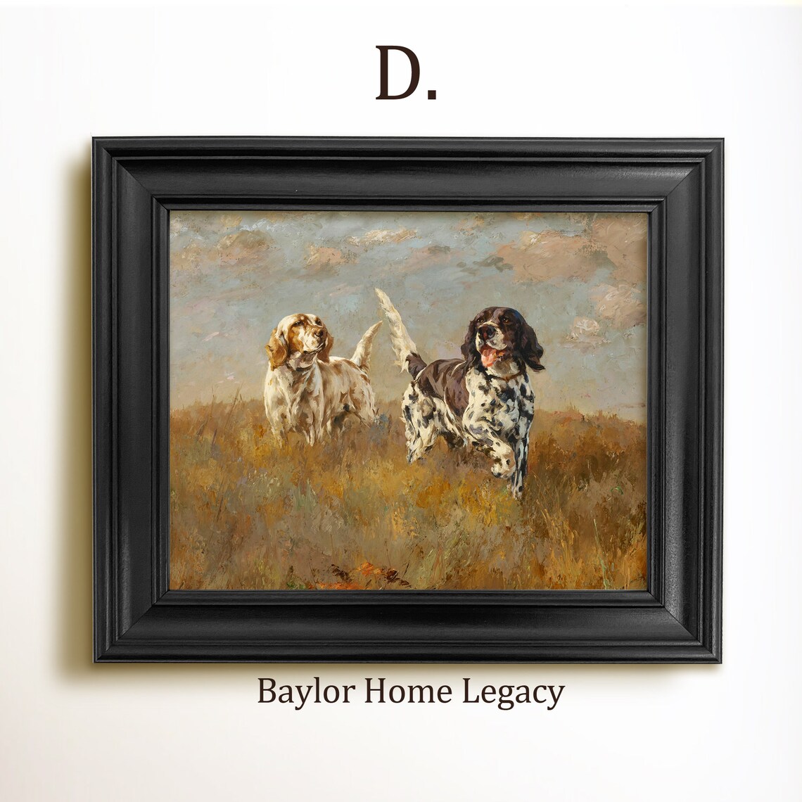 English Setters Vintage Hunting Dogs Art Print - Image 2