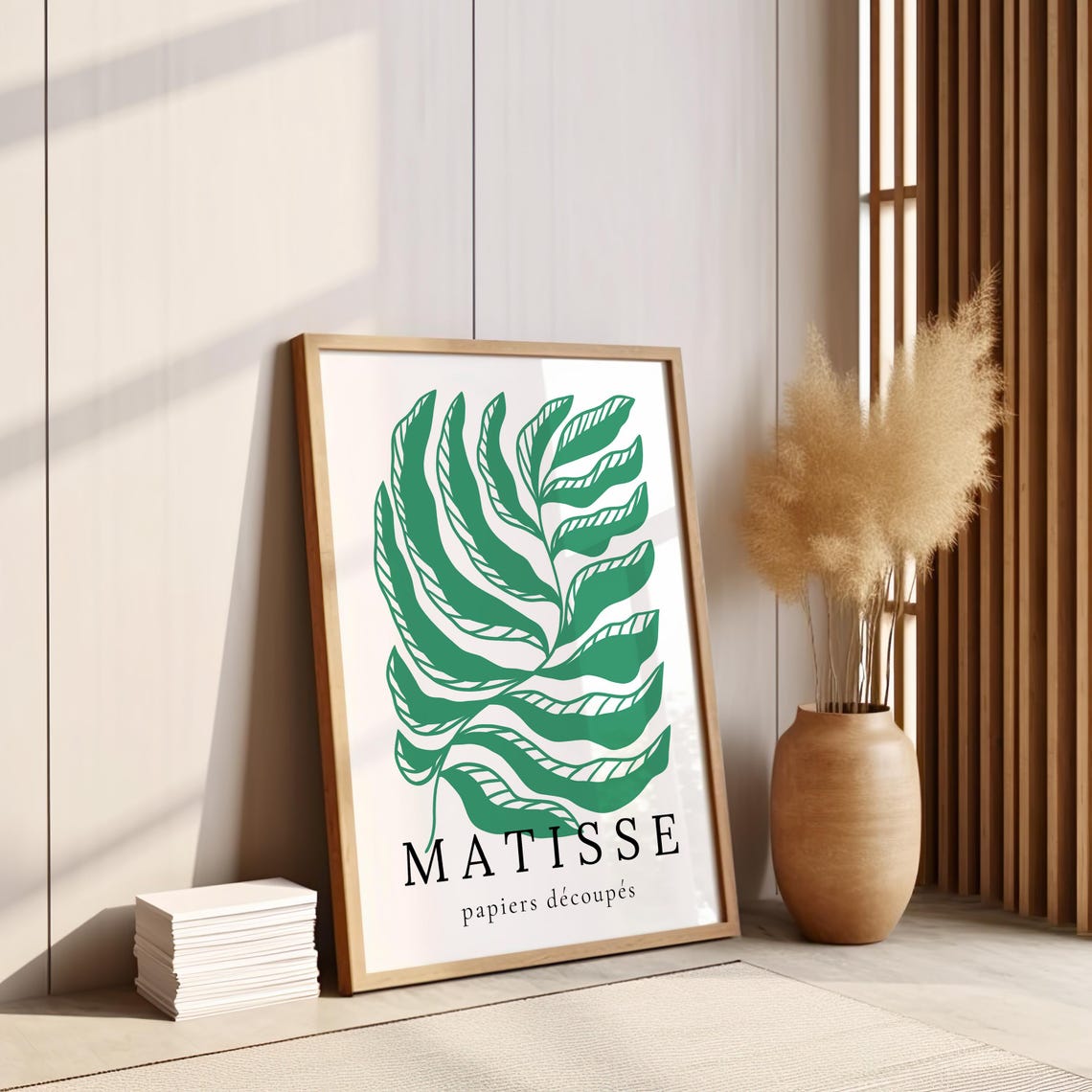 Matisse Green Leaf Cut Out Papiers Decoupes Botanical Art Poster - Image 3
