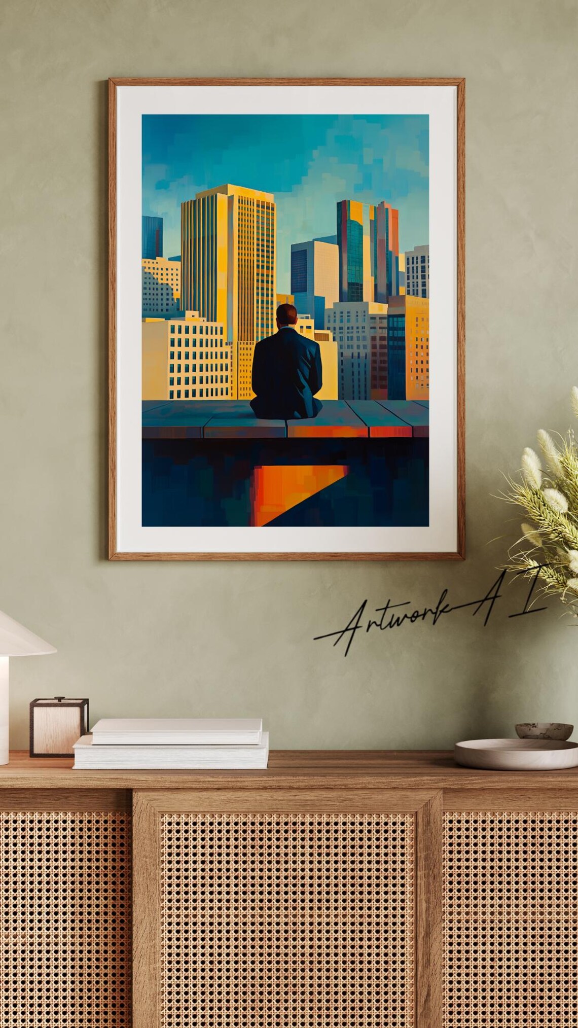 Golden Hour Cityscape, Urban Architecture Art Print - Image 2