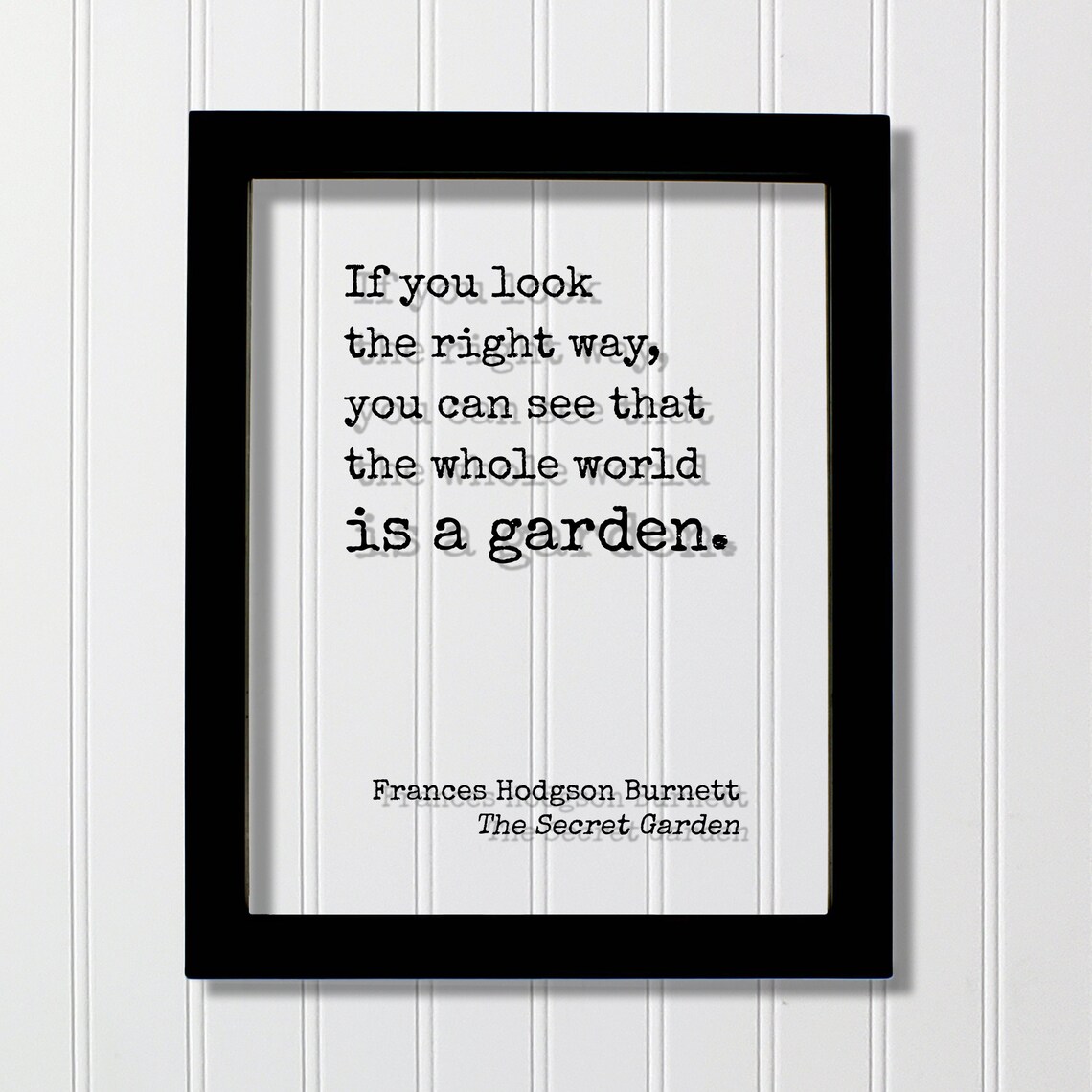 The Secret Garden Literary Quote Art Print
