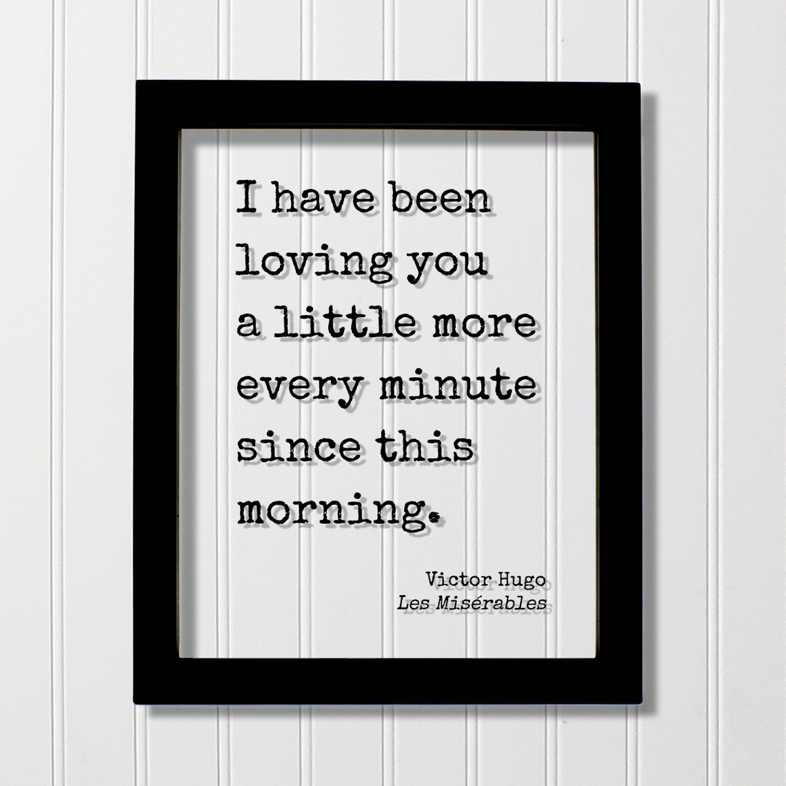 Victor Hugo Les Miserables Love Quote Romantic Minimalist Print