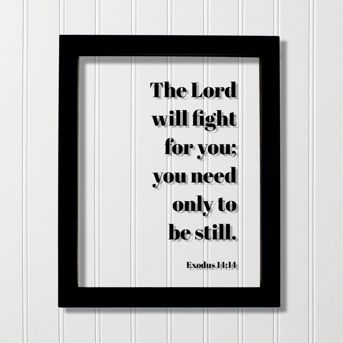 Exodus 14:14 The Lord Will Fight for You Bible Verse Wall Poster
