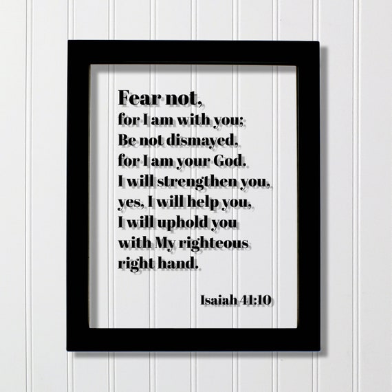 Isaiah 41:10 Scripture Christian Religious Decor Art Print