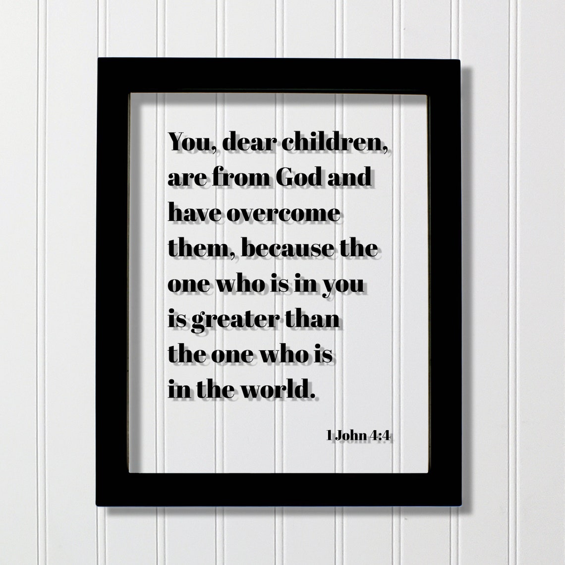1 John 4:4 Greater Is He Who Is In You Bible Verse Christian Wall Art