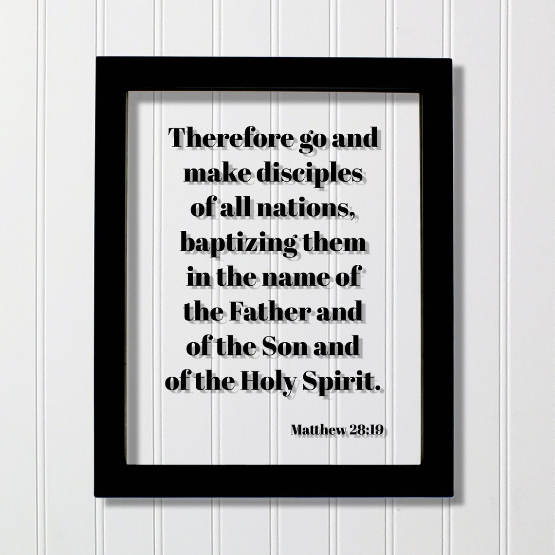 Matthew 2819 Go Make Disciples of All Nations Scripture Poster