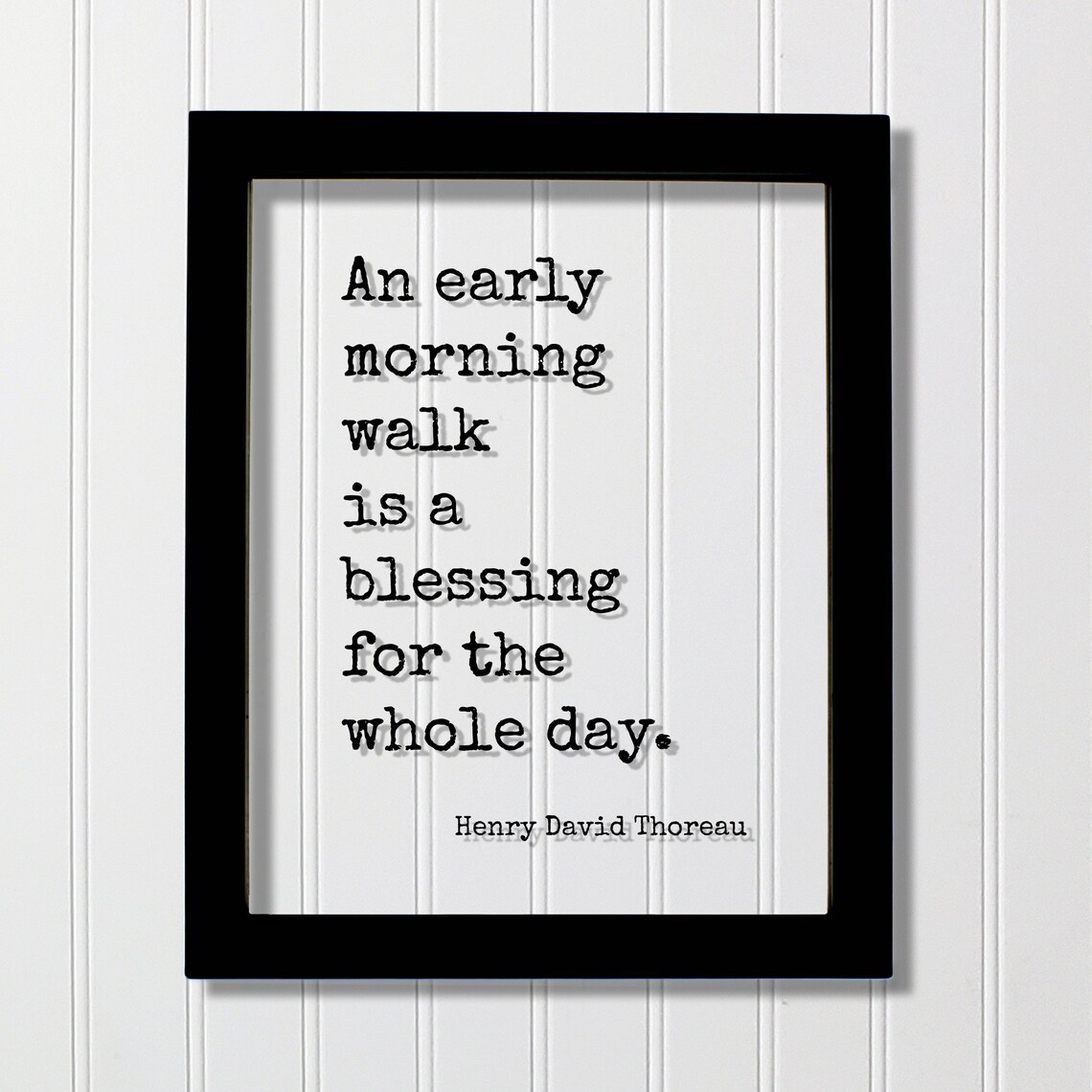 Henry David Thoreau Quote Art Print, Early Morning Walk