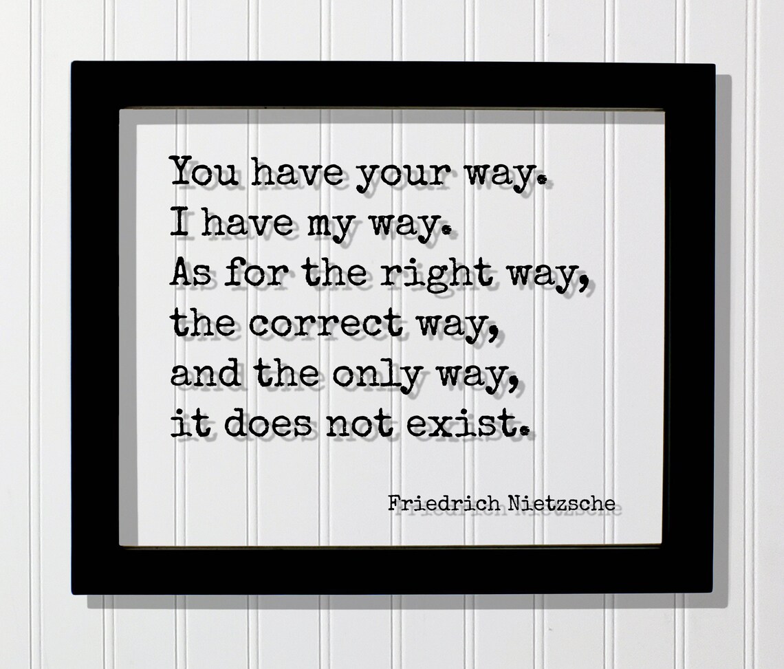 Friedrich Nietzsche Quote Art Print, Typography