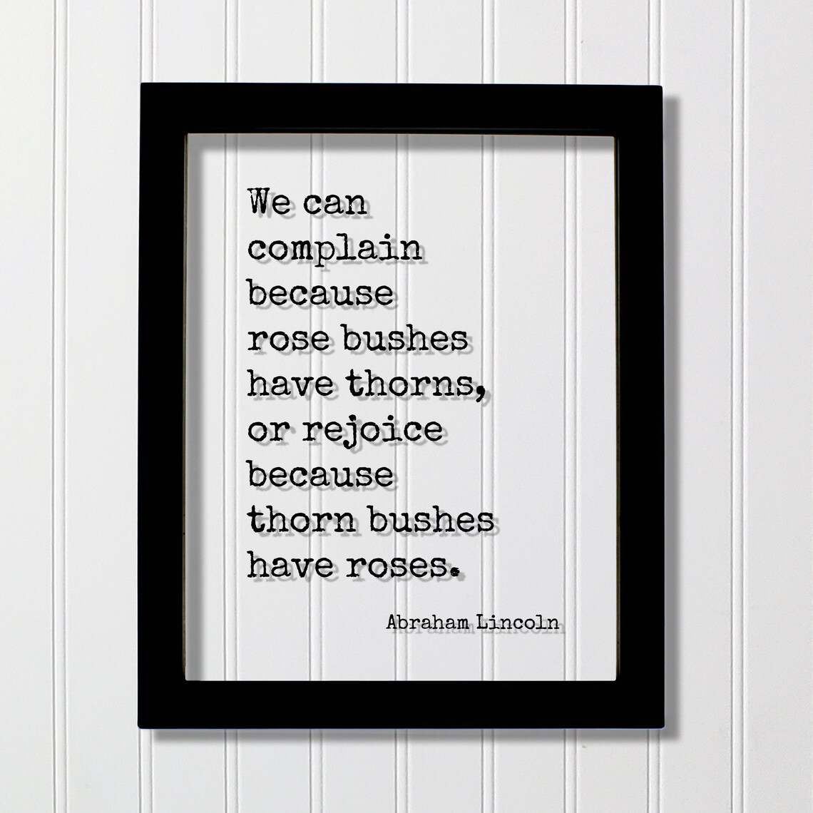 Abraham Lincoln Quote Art Print, Botanical Saying