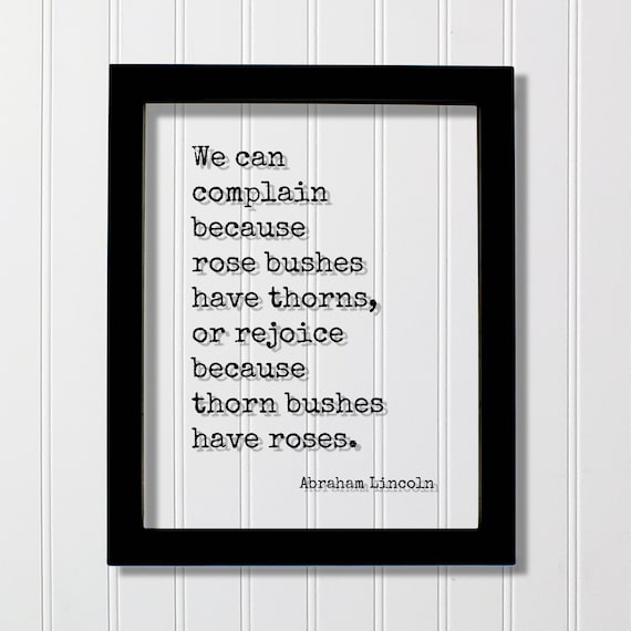 Abraham Lincoln Quote Art Print, Botanical Saying