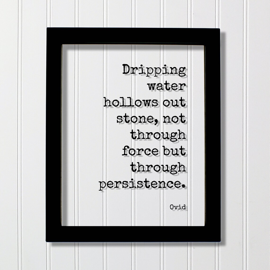 Ovid Quote Art Print, Persistence and Perseverance