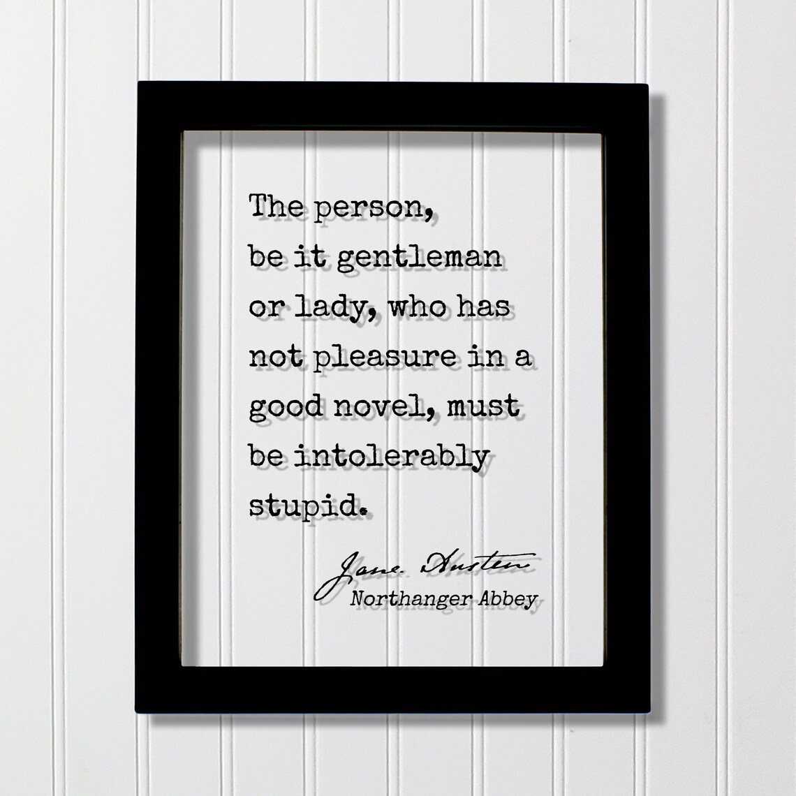Jane Austen Northanger Abbey Quote Art Print