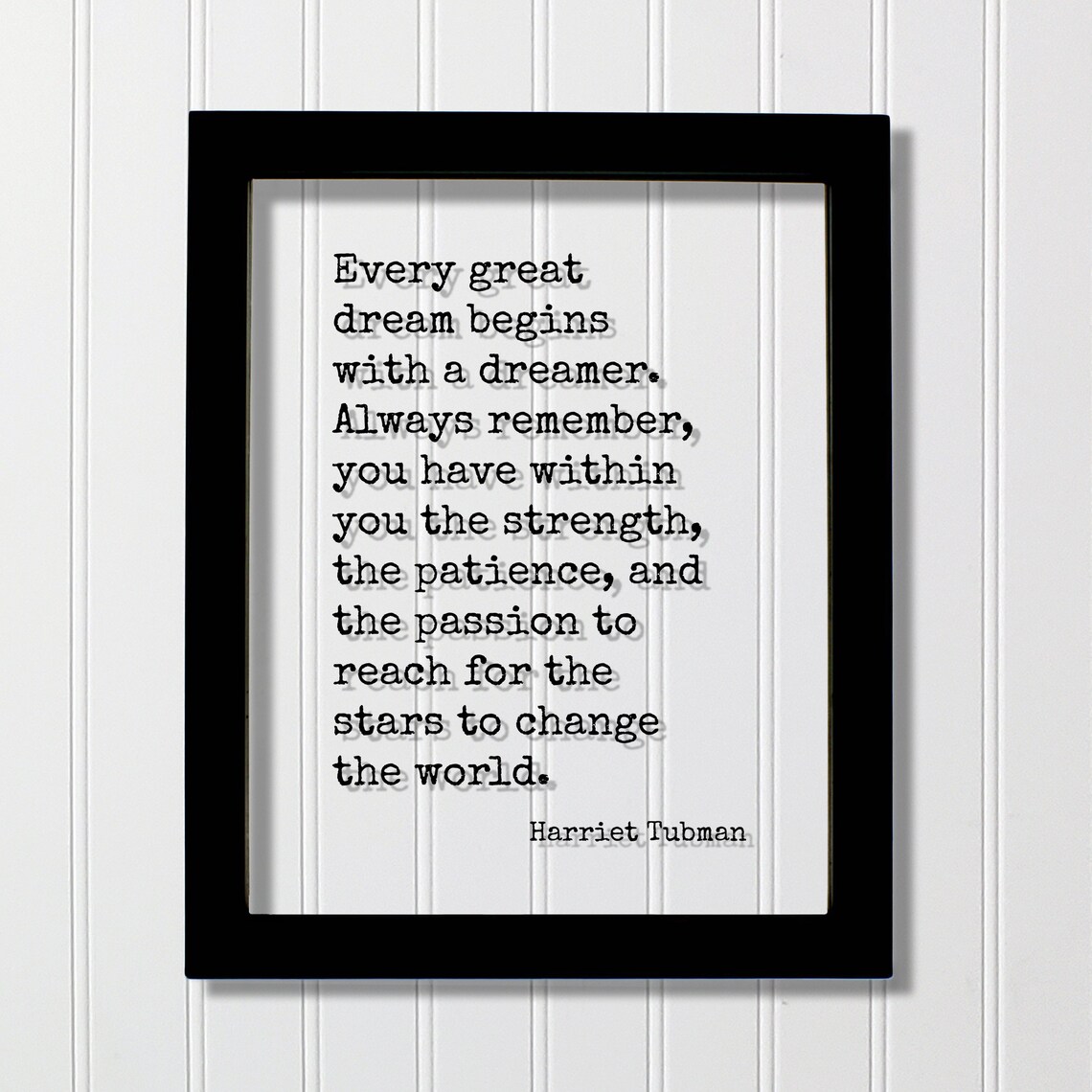 Harriet Tubman Quote Art Print, Typography Wall Art