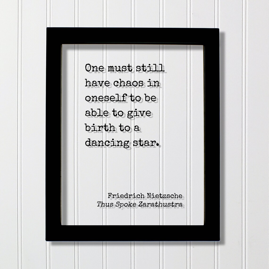 Nietzsche, Thus Spoke Zarathustra Quote Art Print
