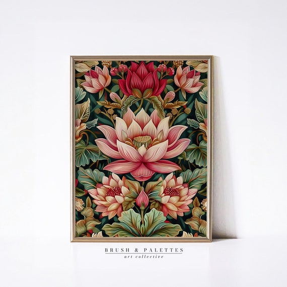 Vintage Flower Print, Botanical Floral Art