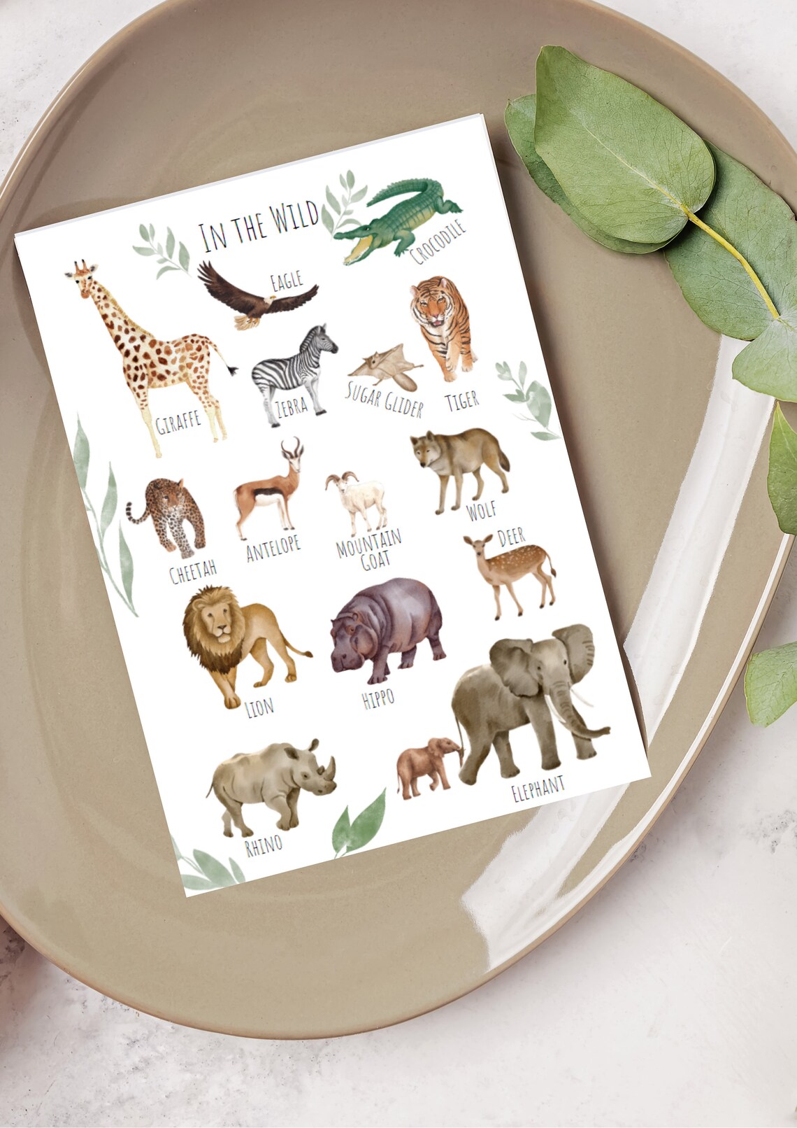 In The Wild Animal Poster, Unique Wildlife Art Print - Image 5