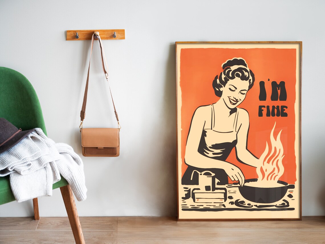 Retro Atomic Age Kitchen Wall Art, 50s Poster - Image 5
