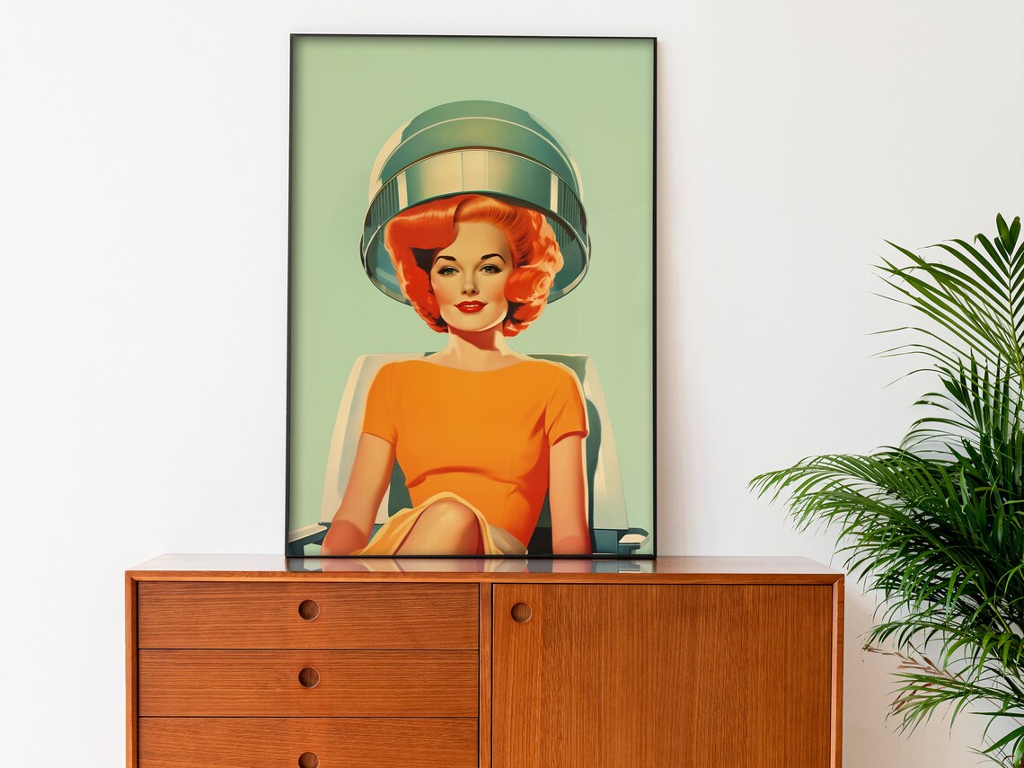 Hairdresser Retro Housewife Poster, Vintage Beauty - Image 4