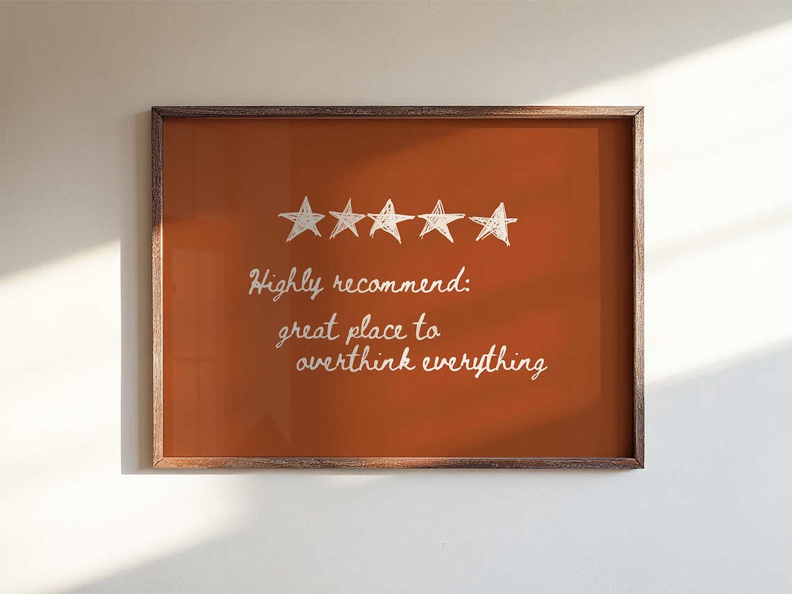 Funny Overthinking Review, Minimalist Office Decor