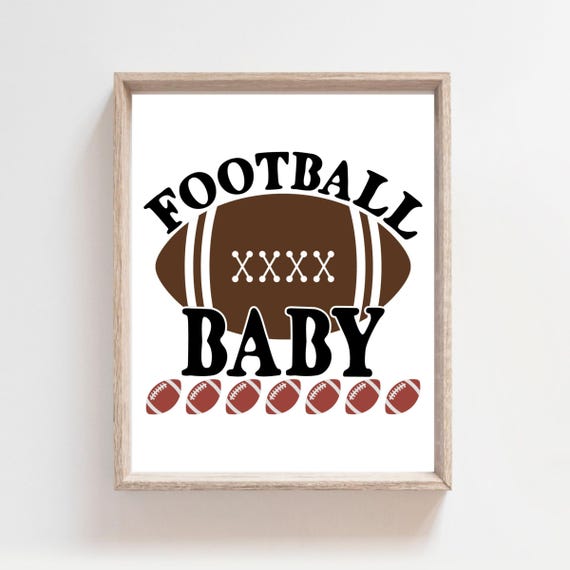 Football Print Nursery Art Football Wal Art Sport Wall Art Football Decor Sports Decor Sport Nursery Prints Baby Room Decor