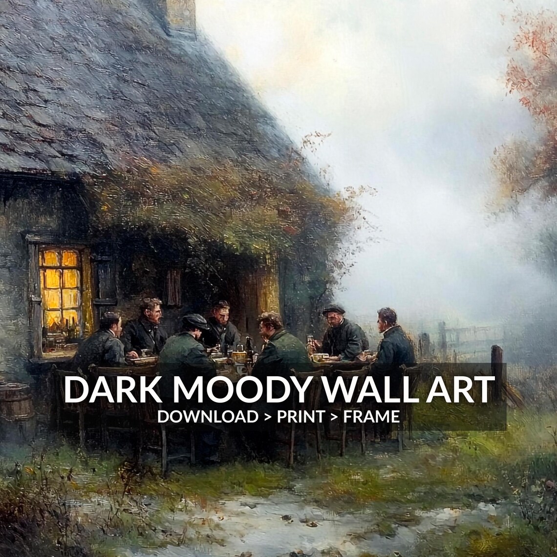Moody Irish Pub Vintage Ireland Art Print - Image 6