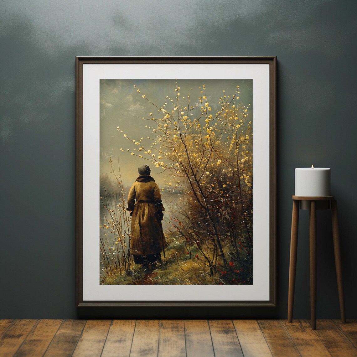 Spring Easter Tree Pussy Willow, Vintage Farmhouse - Image 6