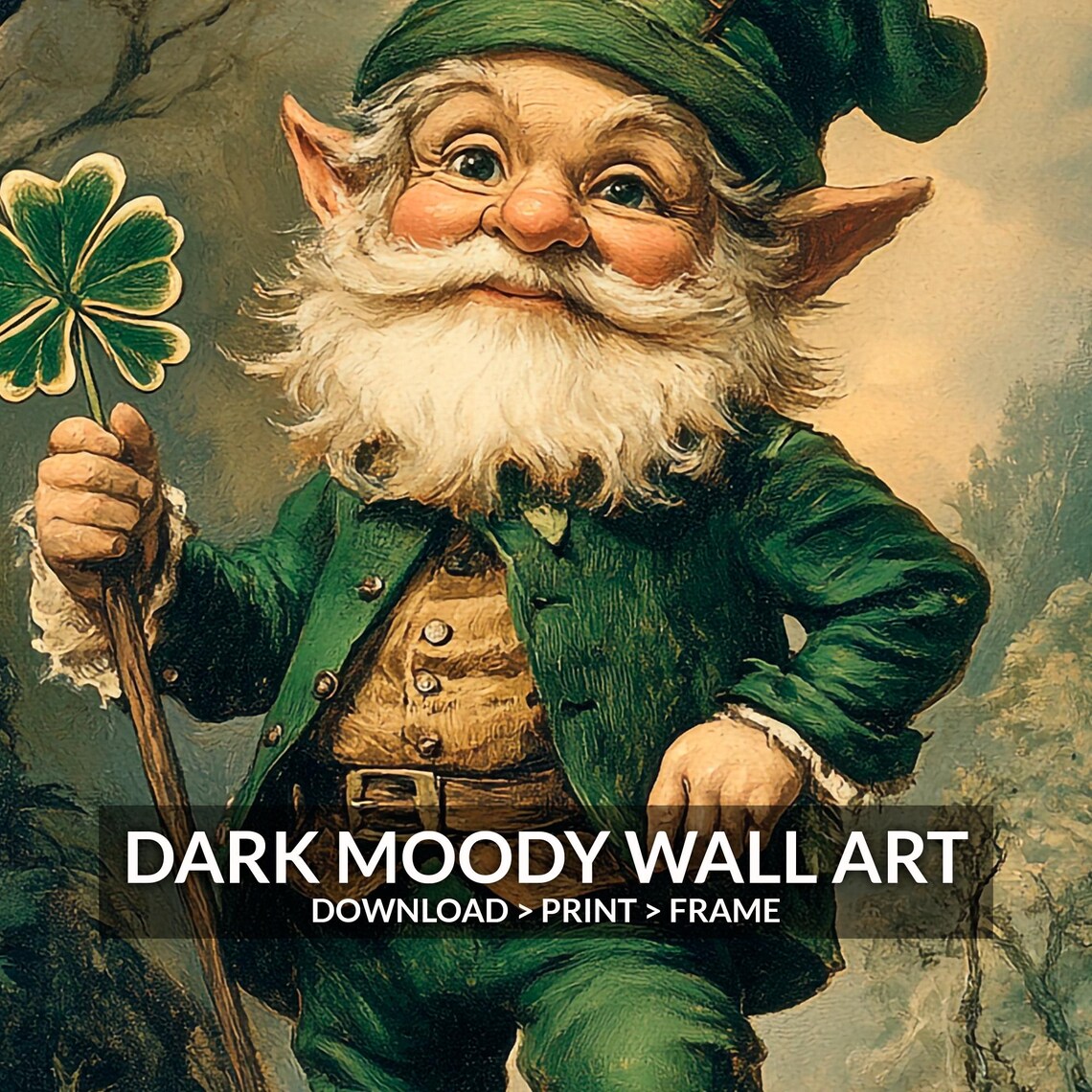 Leprechaun Print, Vintage St Patricks Day Decor - Image 6