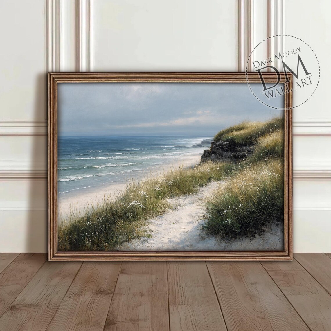 Irish Coast Coastal Beach Path Travel Poster