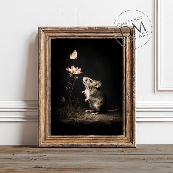 Mouse Gothic Symbolic Animal Art Print