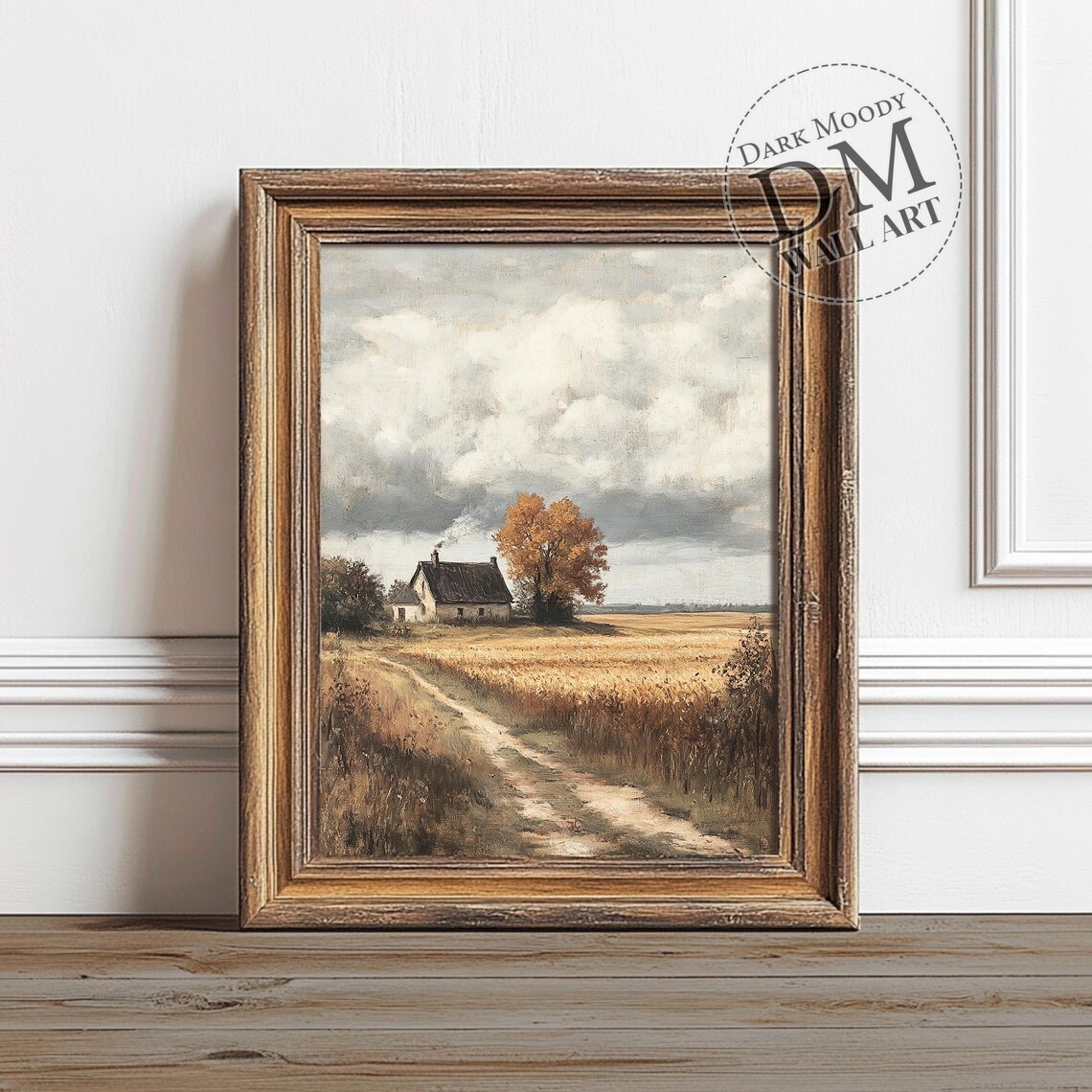 French Countryside Autumn Landscape Art Print