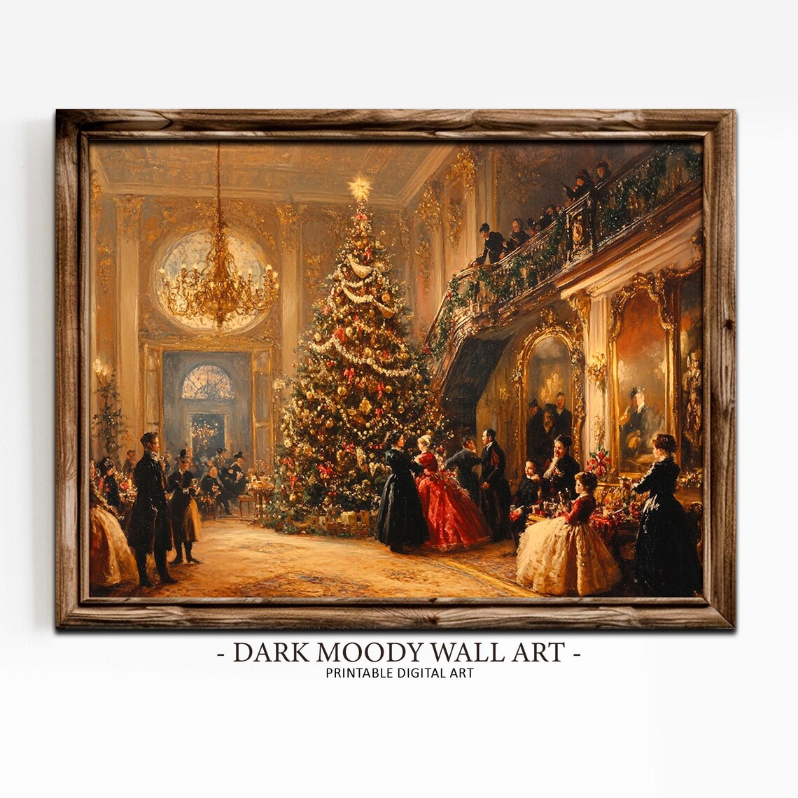 Victorian Christmas Tree Vintage Art Print