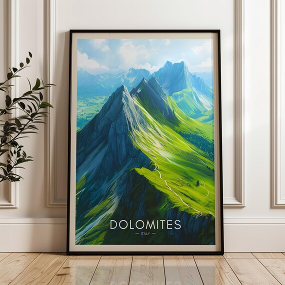 Seceda, Val Gardena - Dolomites Travel Poster