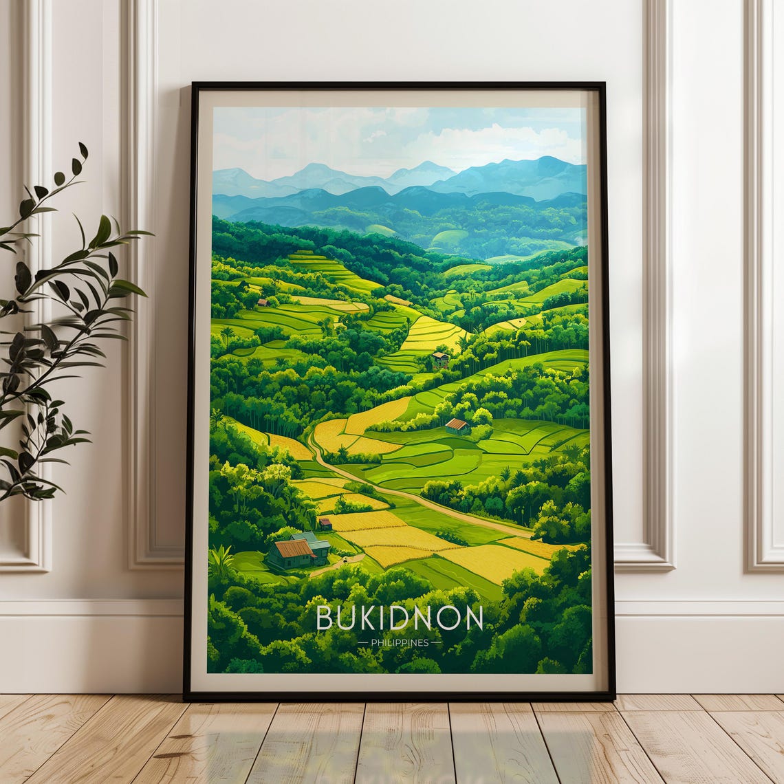 Bukidnon Philippines - Tropical Travel Poster