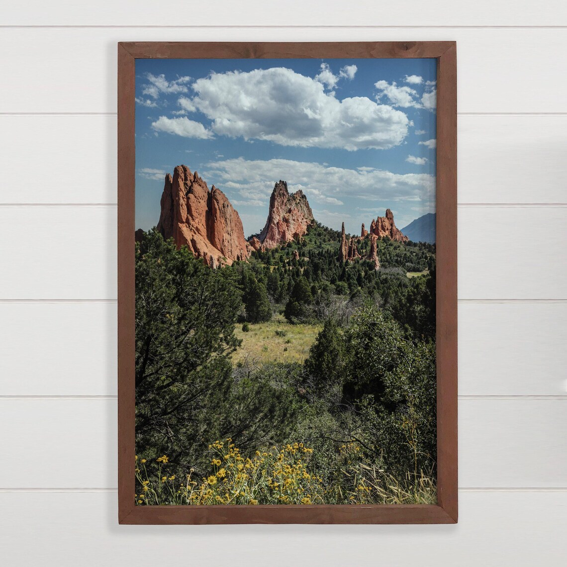Garden Of The Gods Colorado Red Rock Spires Nature Photo Poster