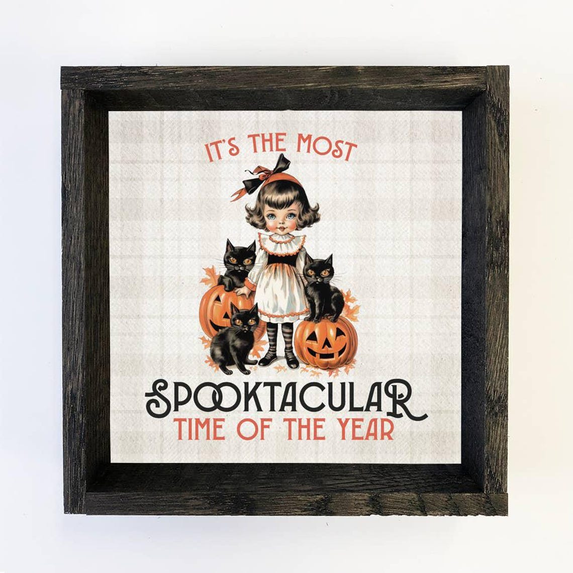 Halloween Vintage Spooktacular Time Of The Year Cute Sign