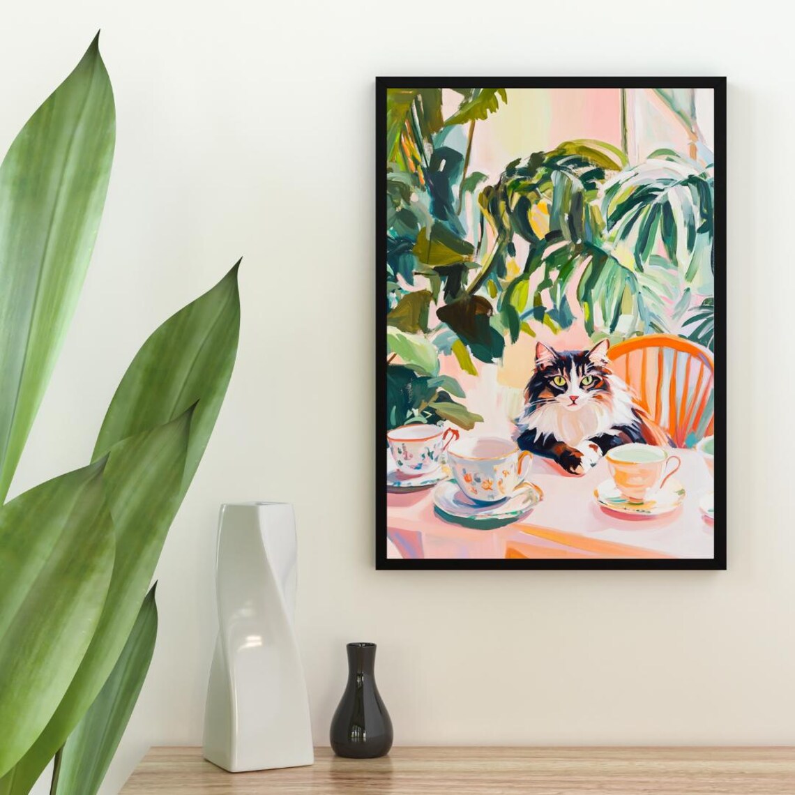 Retro Norwegian Forest Cat Poster, Vintage Pet Art - Image 2