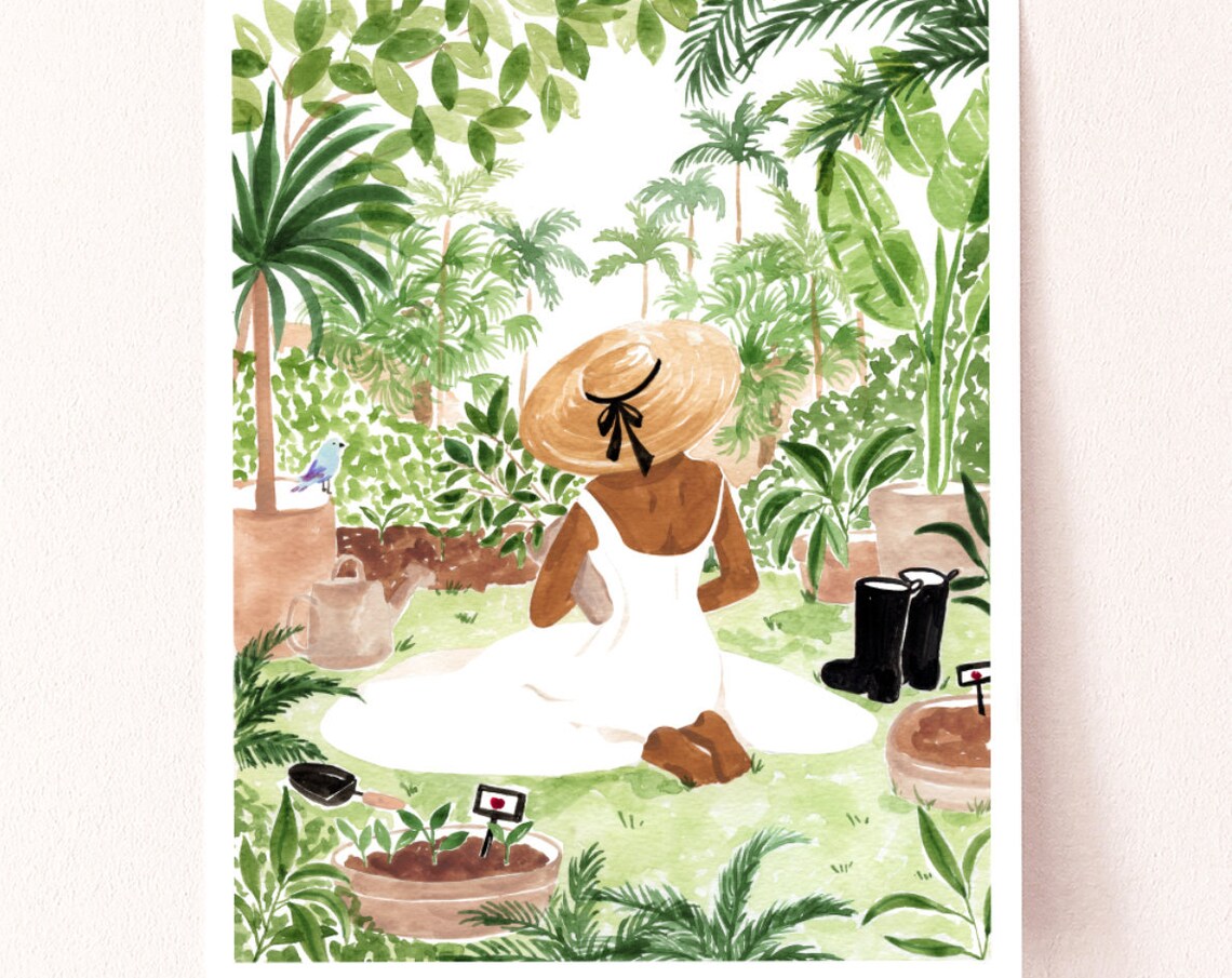 Little Gardener Art Print, Sabina Fenn Illustration - Image 4