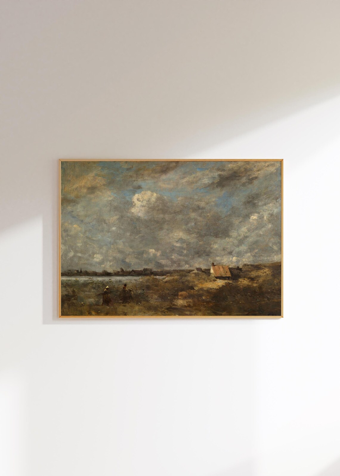 Moody Rustic Landscape Art Print, Living Room Art