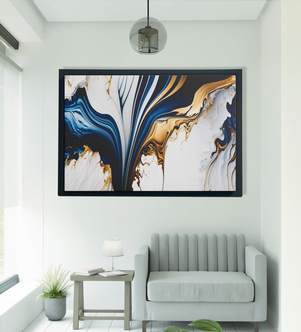 Abstract Gold Marble Art, Luxury Artwork Decor