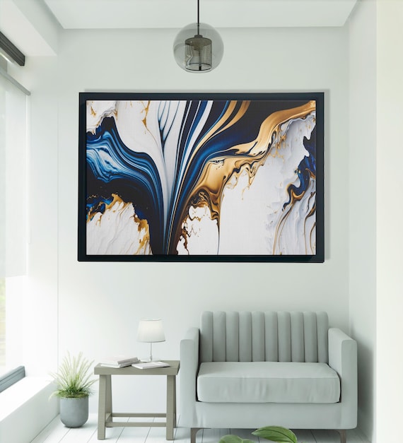 Abstract Gold Marble Art, Luxury Artwork Decor