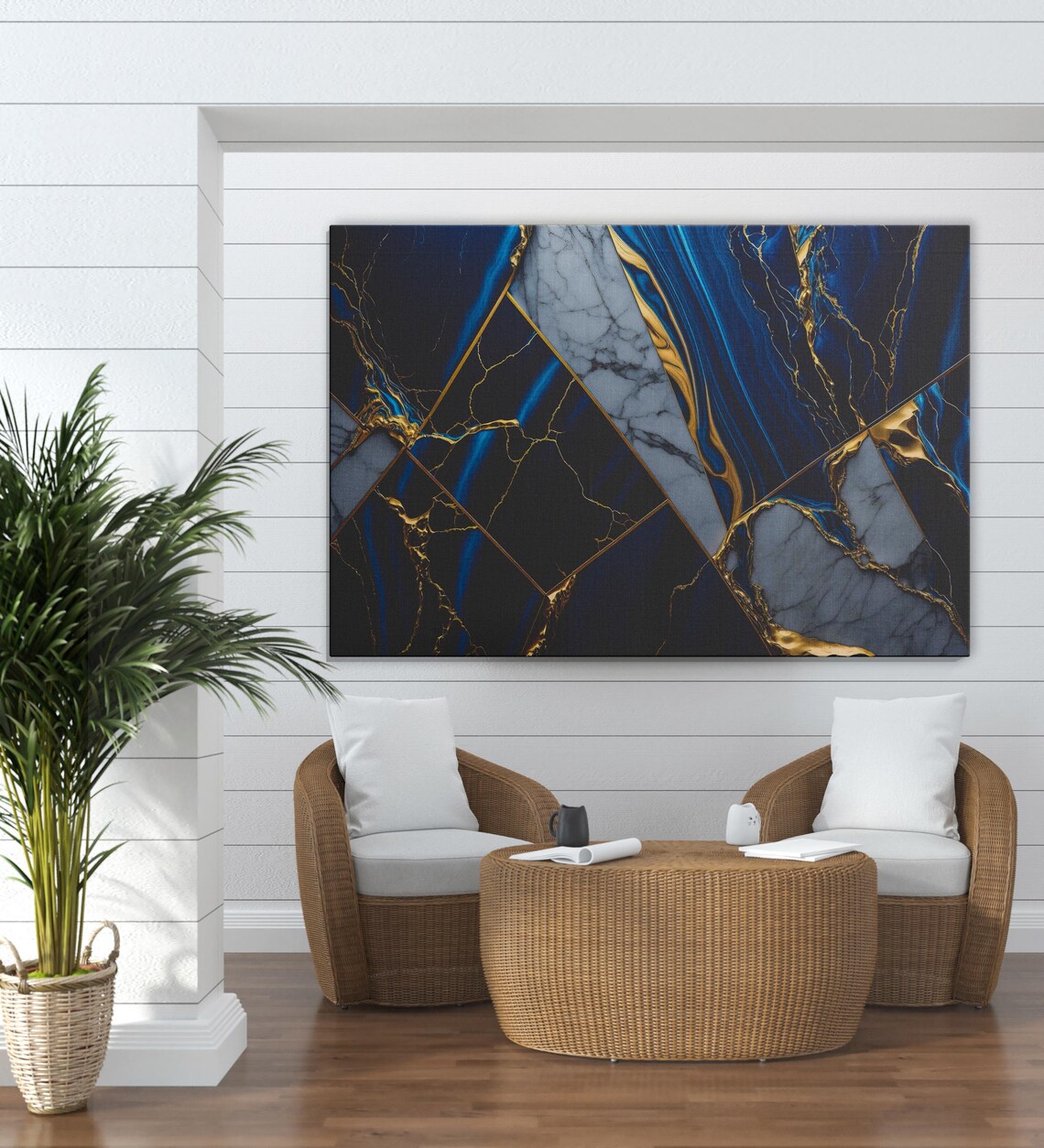 Abstract Marble Pattern, Modern Wall Art Print - Image 2