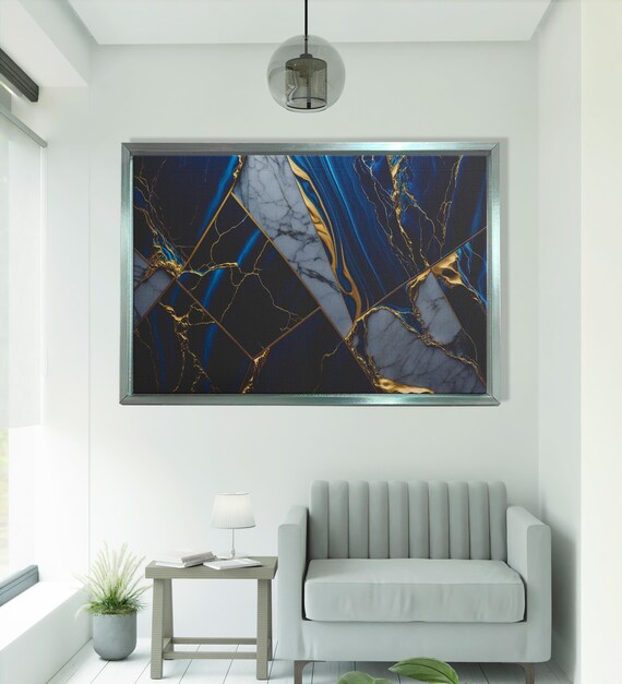 Abstract Marble Pattern, Modern Wall Art Print