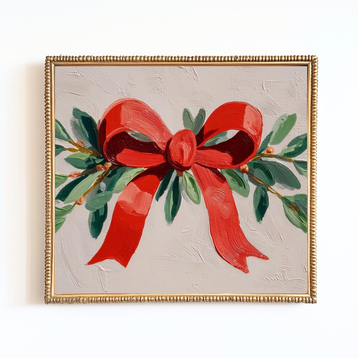 Vintage Christmas Print, Holiday Decor Art Print