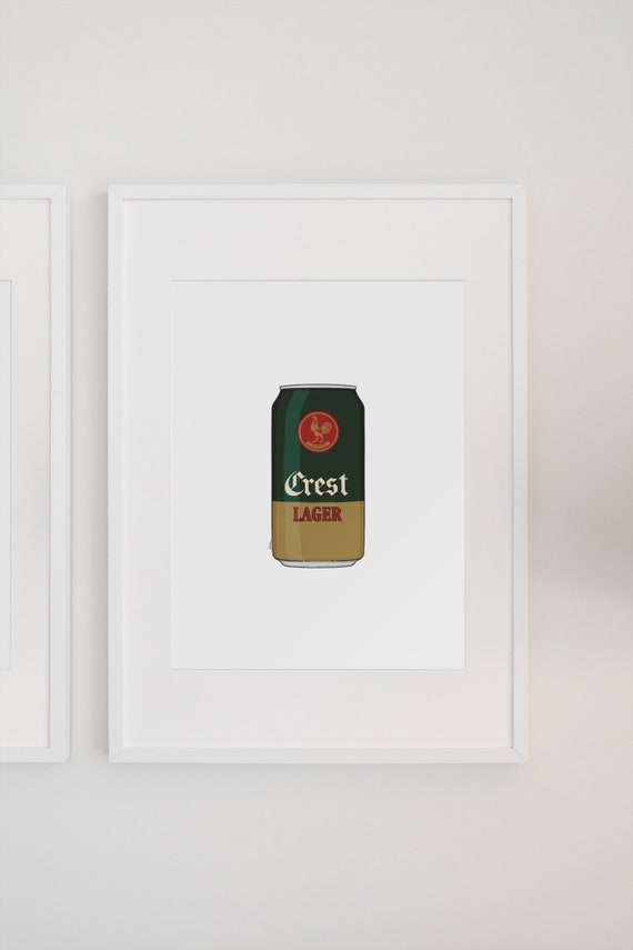 Beer Series Crest Lager Art Print