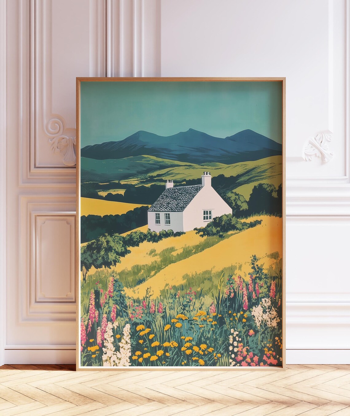 Scottish Landscape Art Print, Rural Highlands - Image 2