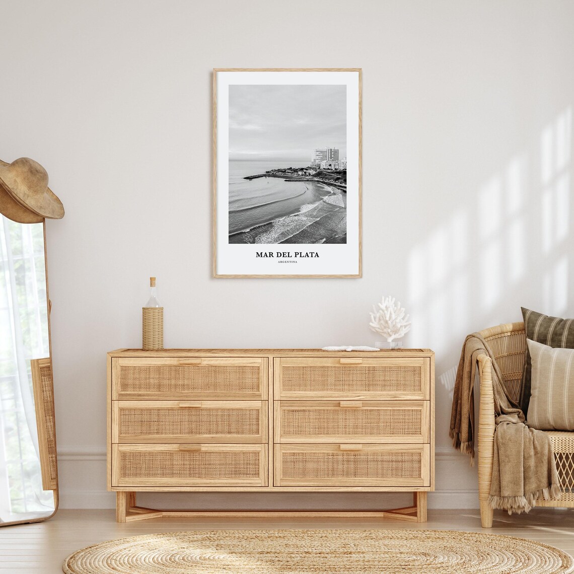 Mar del Plata Argentina Coastal City Beach Skyline Travel Photo Poster - Image 3