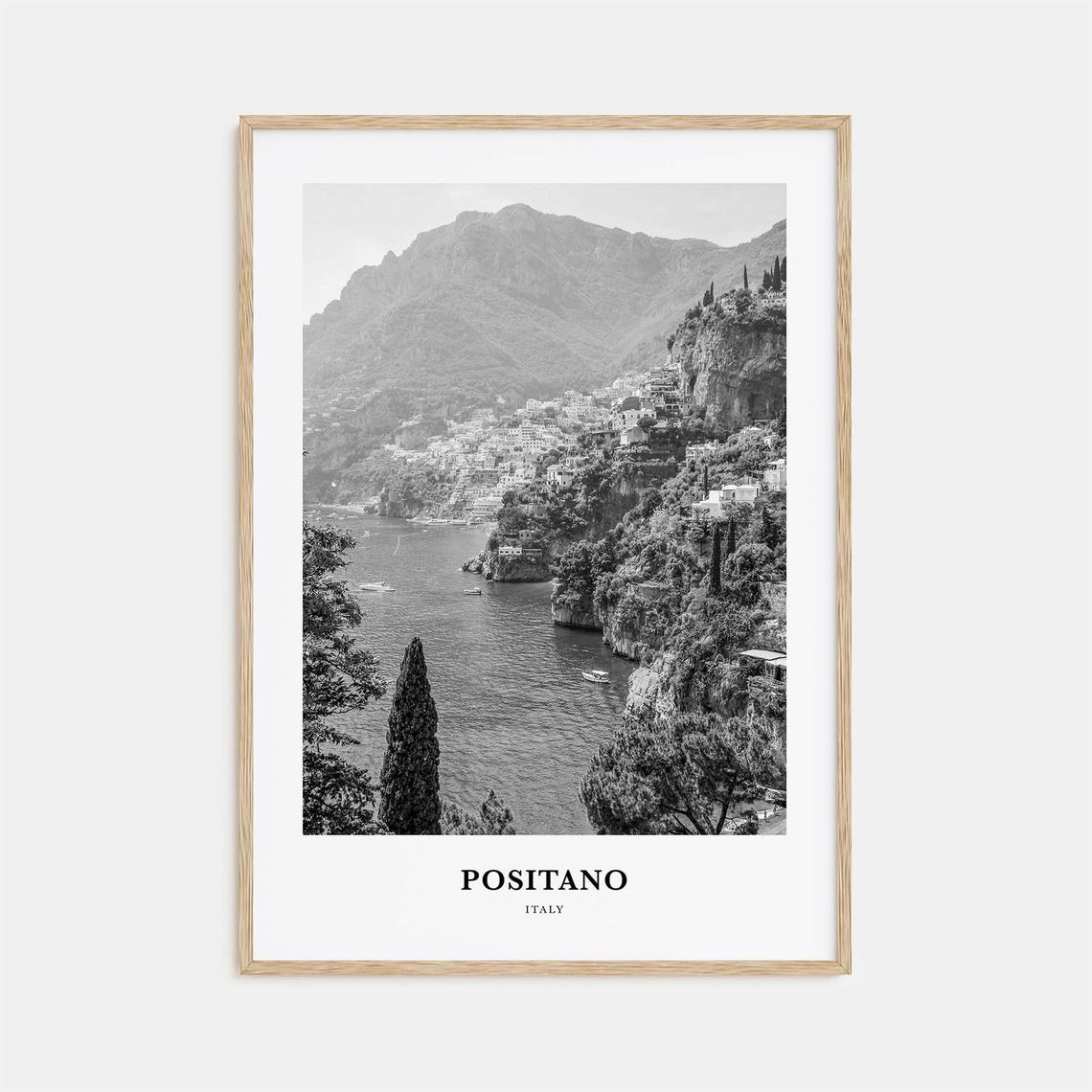 Positano Italy Amalfi Coast Cliffside Village Seaside Poster
